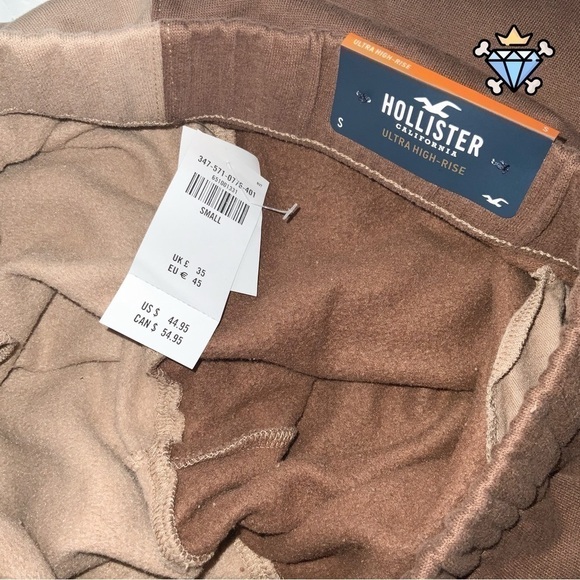 HOLLISTER COLOR BLOCK ULTRA HIGH RISE BOYFRIEND JOGGERS SIZE SMALL STREETWEAR - Picture 8 of 9